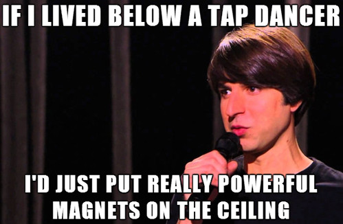 I'd move the magnets around after they fall - meme