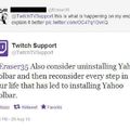 Who the fuck uses yahoo toolbar?