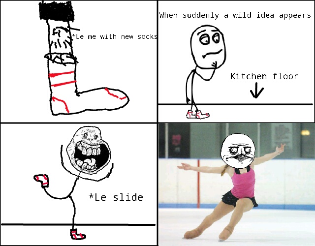 ice skater - meme