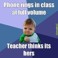 phone in class