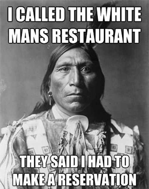 annoyed native American - meme