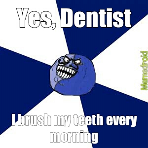 brush teeth - meme