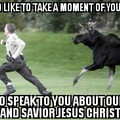 religious moose is religious
