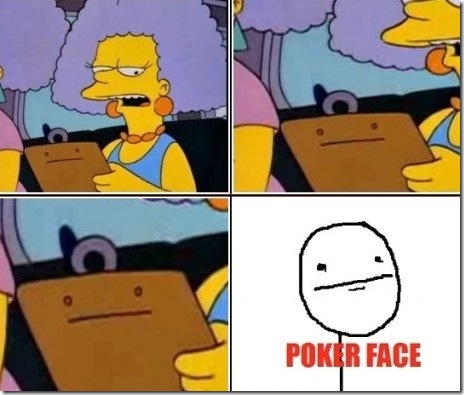 Simpson face - meme