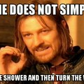showers...