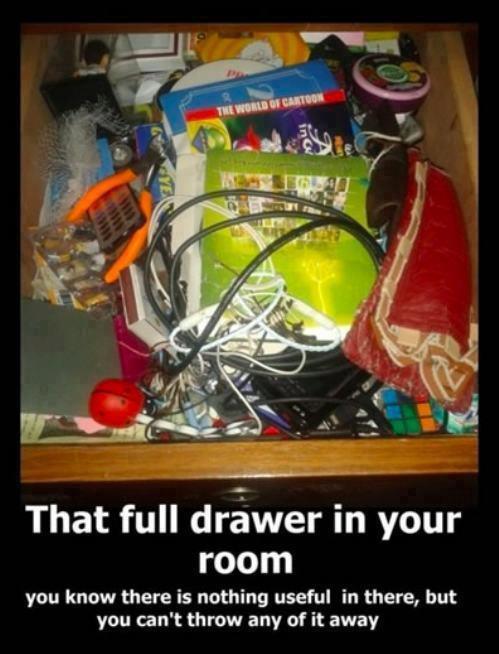 you can't throw anything away... - meme