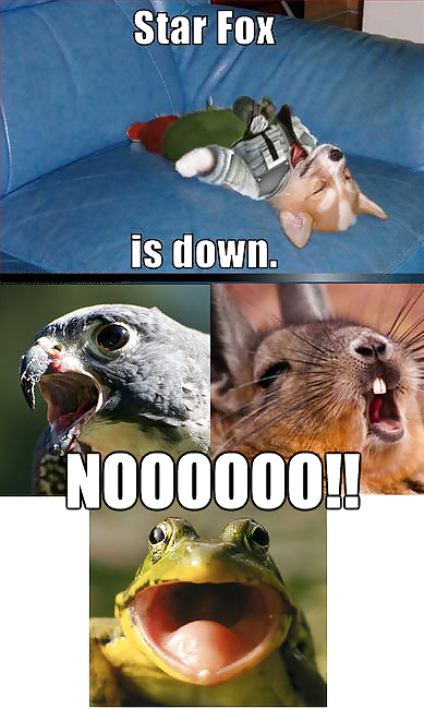 Star Fox is down - meme