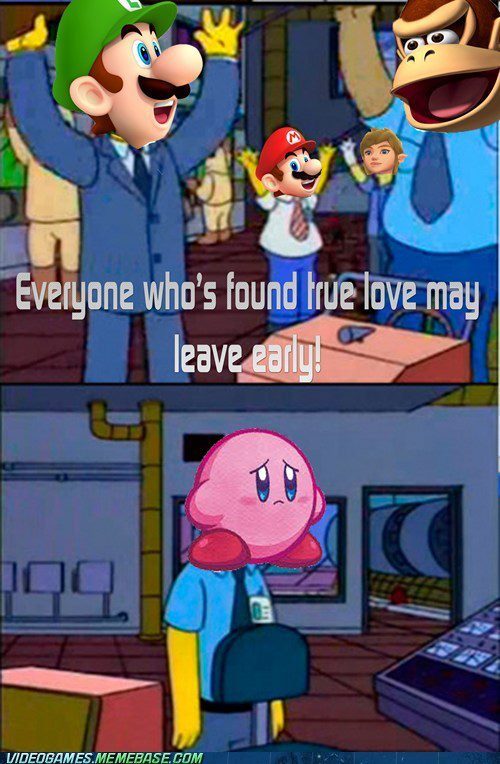 poor kirby - meme