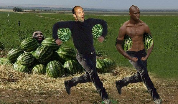 Nigga balotelli watermelon  - meme