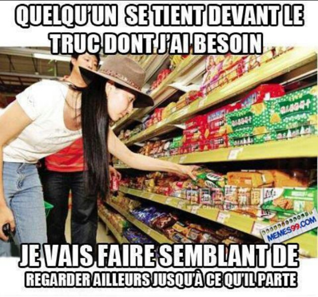 dans les supermarchés - meme