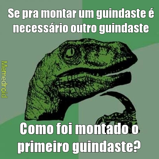 Guindaste + guindaste = guindaste - meme