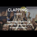 Real definition of clapping 