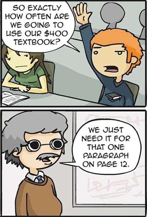 College Textbooks - meme