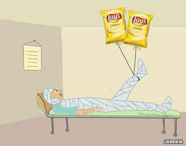 You don't need leg holder you just need Lays - meme