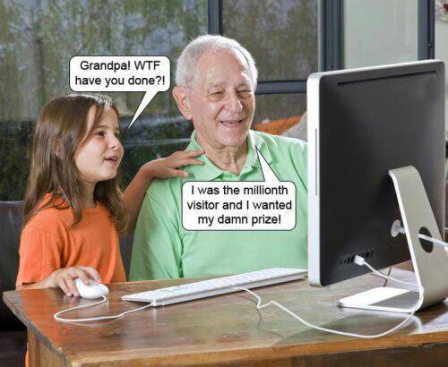 dammit grandpa! - meme