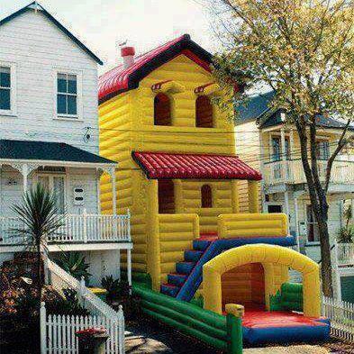 this would be an awesome bouncing house - meme
