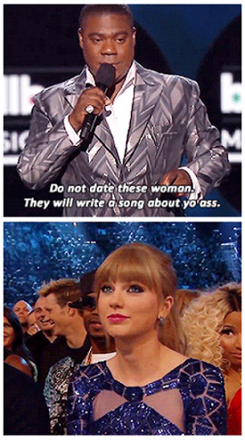 It Was A Gif. It Was Funnier When Taylor Was Noding And Nicki Behind Was Like ''Here We HAve An Example'' - meme