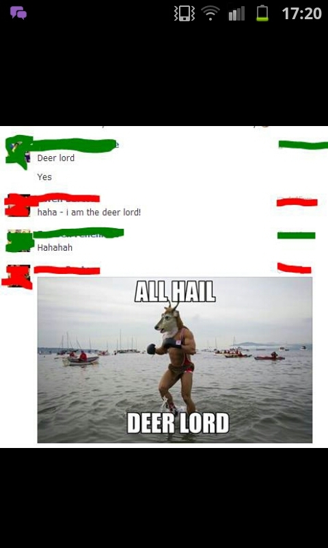 All hail deer lord - meme