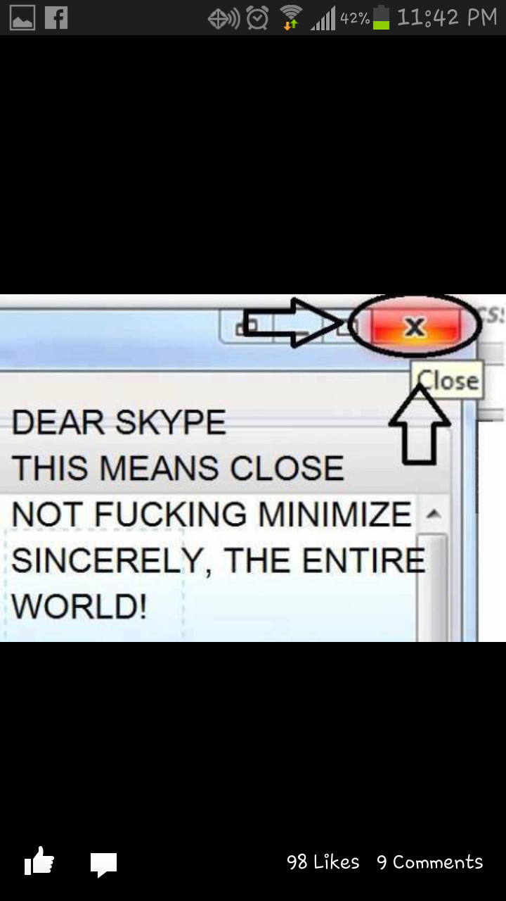 eff you skype - meme