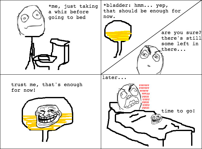 bladder rage - meme