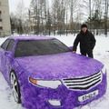 Snowy car..!!
