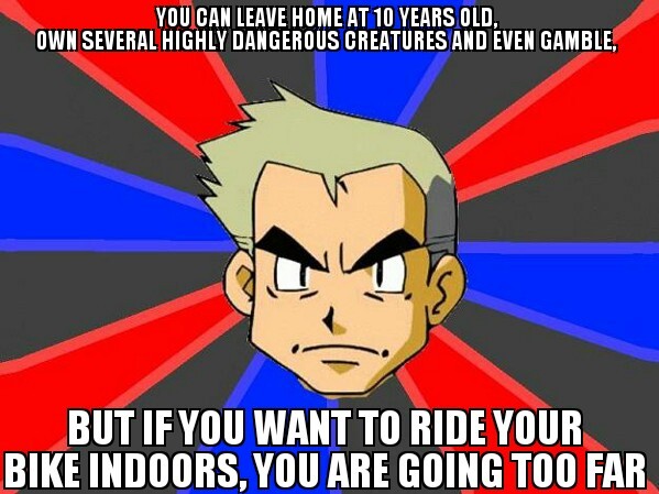 How does he know when you're going to use a Bike indoors? - meme