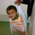 kid in a bag