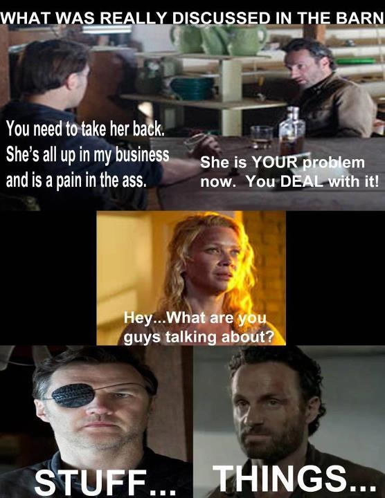 The greatest moment in the walking dead........... When Andrea died - meme