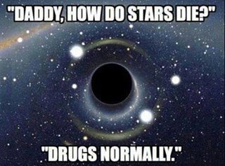 how stars die - meme