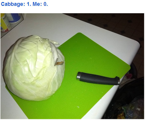 not sure if old knife or old cabbage - meme