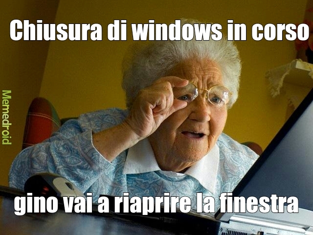 nonna e il computer - meme