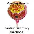 the hardest task in our childhood