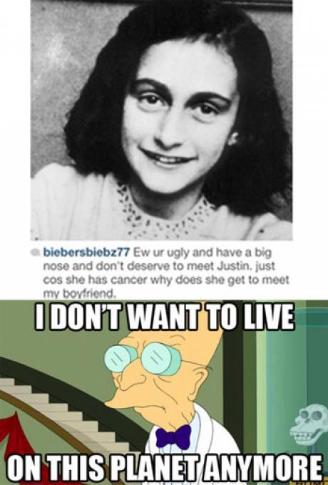 I love Anne Frank - meme