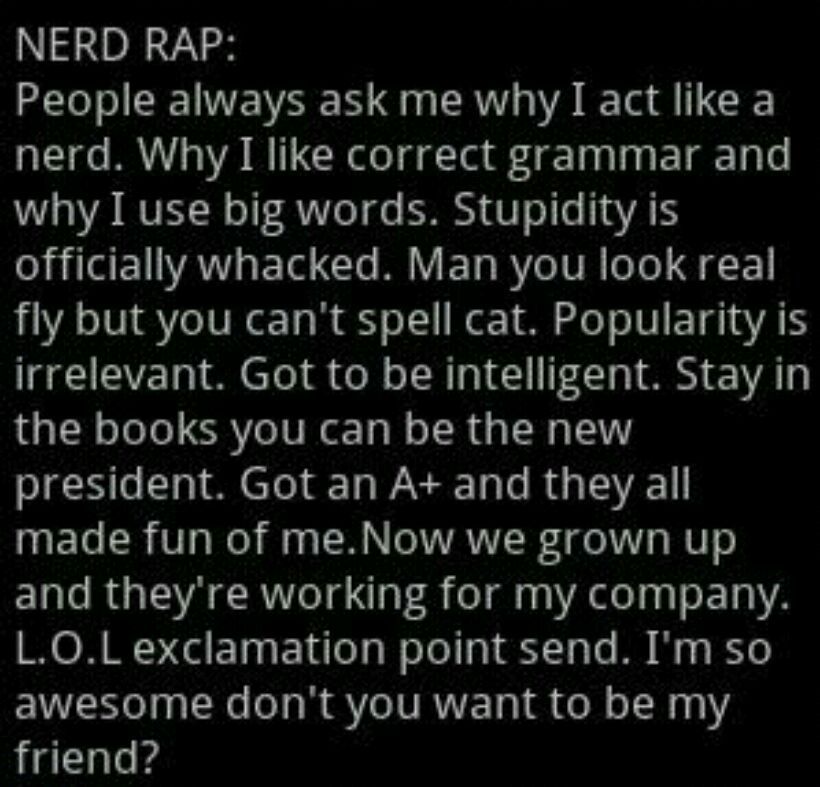 Nerd Rap - meme