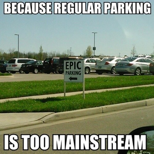 Epic parking - meme