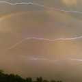 Rainbow and lightning
