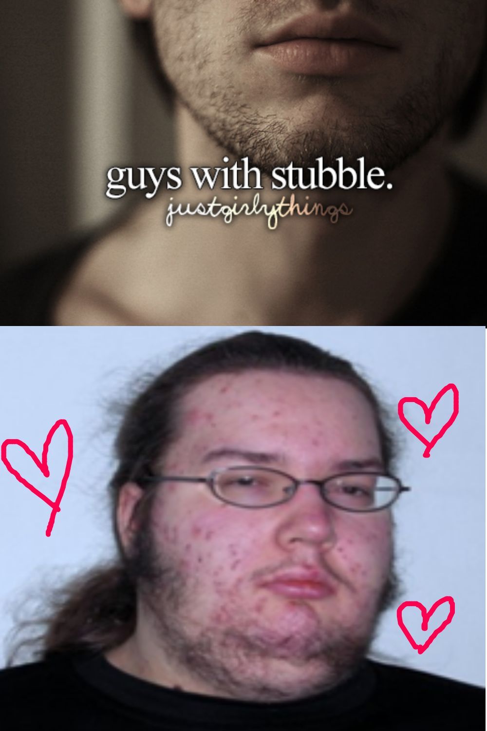Guys with stubble - meme