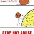 think about the hay