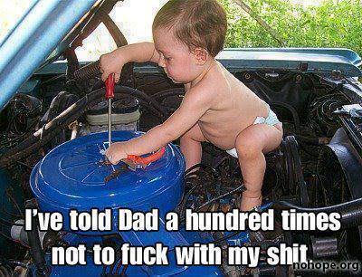 Baby mechanic? - meme