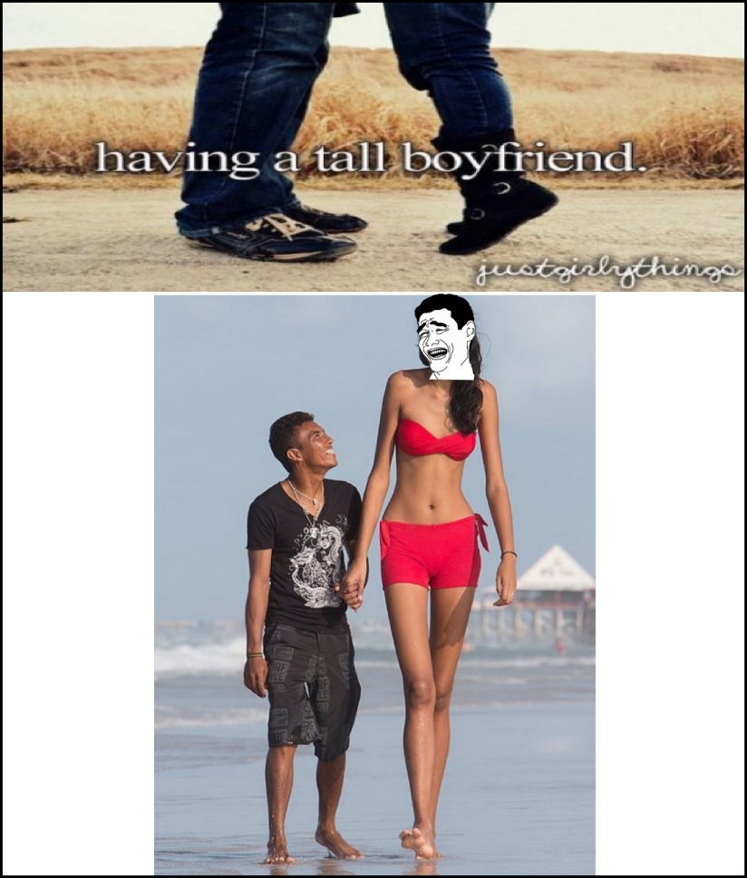 Tall girlfriend meme