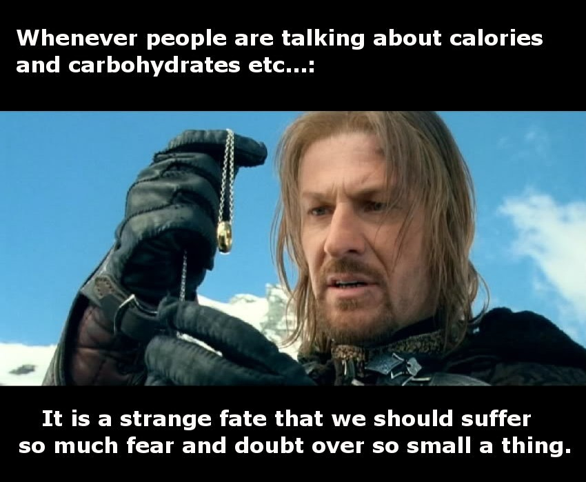 Calories are so small... - meme