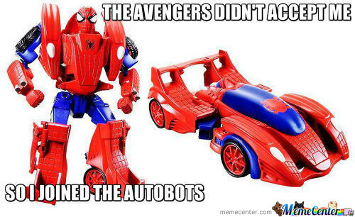spiderman has done his avenge on the avengers (sorry for any grammer mistakes in the title) - meme