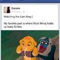 Did you know Niki Minaj was in the lion king? o_O