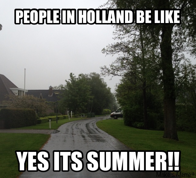 Summer in the Netherlands - meme