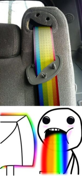 that seatbelt :O - meme