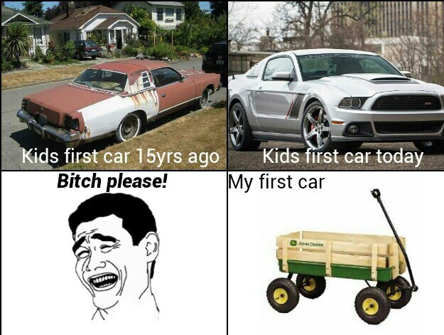 this generations first cars - meme