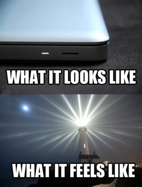 I can see the light.... - meme