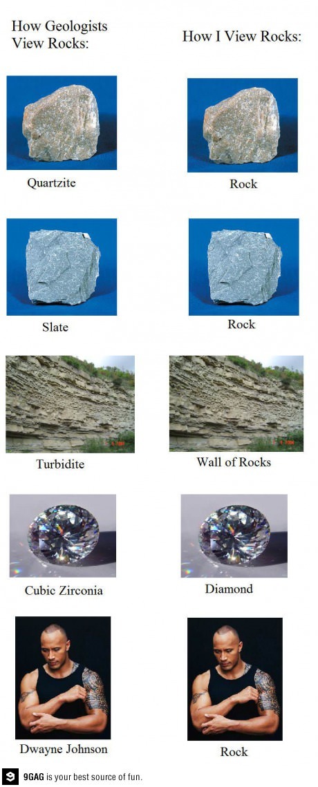 Rocks and science - meme