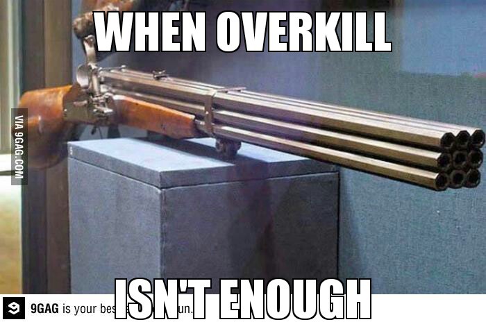 nein barrel shotgun - meme