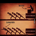 the difference betweet leader & boss